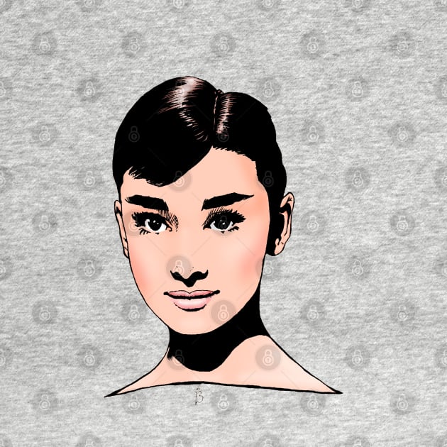 Audrey Hepburn by Indigenous Bert